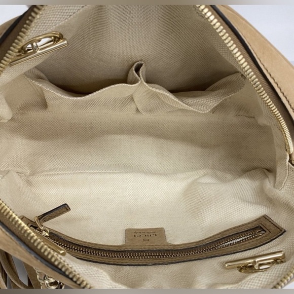 COA INCLUDED - GUCCI Chain Soho Shoulder Bag Leather Brown - LIKE NEW!! - Picture 13 of 16